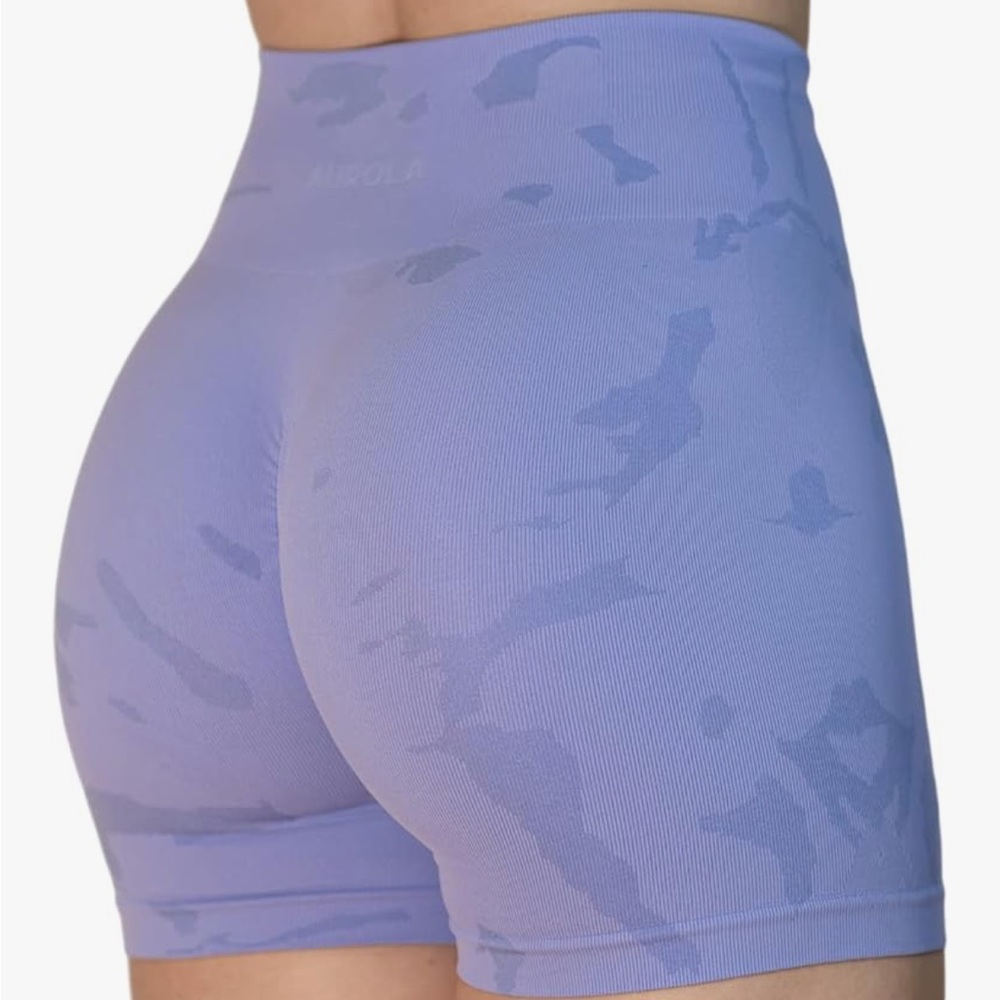 Aurola camo Jacaranda Purple Gym Shorts